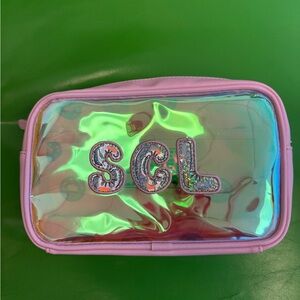 Iridescent Pink Cosmetic Pouch